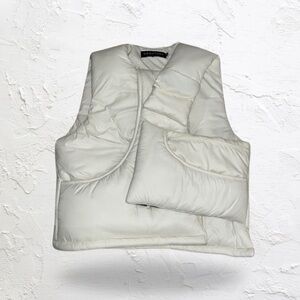 White Grouture Padded Vest
